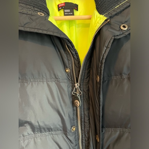 Diesel The Real Down Jacket, Sz L - Picture 5 of 8